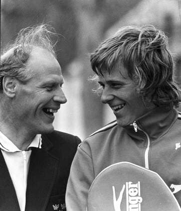 ARKIV - 1972 Björn Borg med tränaren och extrapappan Lennart Bergelin Sverige PB-KOD: 190 x190x Copyright: xPRESSENSxBILDx BJÖRN BORG