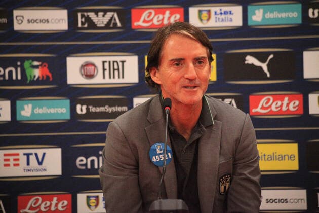 November 16, 2022, Tirana, Albania: Roberto Mancini head coach of Italy during the press conference, PK, Pressekonferenz the day before the friendly football game between the national teams of Albania and Italy, at Air Albania Stadium on 15 November 2022, Tirana, Albania. Photo . friendly football match - Albania vs Italy, Tirana, Albania  - ZUMAl164 20221116_zsa_l164_002 Copyright: xNderimxKacelix