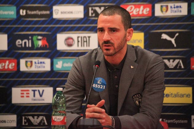 Leonardo Bonucci of Italy during the press conference, PK, Pressekonferenz the day before the friendly football game between the national teams of Albania and Italy, at Air Albania Stadium on 15 November 2022, Tirana, Albania. Photo Nderim Kaceli  Copyright: xNderimxKacelix xipa-agency.netx xLivexMediax 0 IPA_IPA34526570