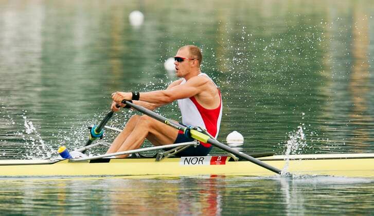 BEIJING, CHINA 200800811: Olaf Tufte of Norway won the men s single sculls rowing quarterfinal 2. heat during the Beijing 2008 Olympic Games, Olympische Spiele, Olympia, OS at Shunyi Olympic Rowing Park August 11th, 2008. BEIJING CHINA BILDER x10550x *** BEIJING, CHINA 200800811 Olaf Tufte of Norway won the men s single sculls rowing quarterfinal 2 heat during the Beijing 2008 Olympic Games at Shunyi Olympic Rowing Park August 11th, 2008 BEIJING CHINA PICTURES x10550x  Copyright: xJunge,xHeikox OLYMPIC GAMES BEIJING