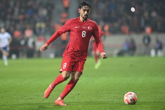 Irfan Can Kahveci 8 of Turkey during the International Friendly, Länderspiel, Nationalmannschaft match between Turkey and Sctland at Diyarbakir Stadium in Diyarbakir , Turkey on November 16 , 2022. ( Photo by Seskimphoto ) 