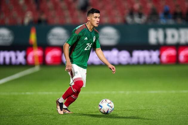 RECORD DATE NOT STATED Seleccion Mexicana 2022 Mexico vs Sweden Uriel Antuna of Mexico during the game Mexico (Mexican national team, Nationalteam vs Sweden, friendly match of preparation prior to the start of the FIFA World Cup, WM, Weltmeisterschaft, Fussball Qatar 2022, at Montilivi Municipal Stadium, on November 16, 2022. <br><br> Uriel Antuna de Mexico durante el partido Mexico (Seleccion Nacional Mexicana) vs Suecia,amistoso de preparacion previo al inicio de la Copa Mundial de la FIFA Qatar 2022, en el Estadio Municipal de Montilivi, el 16 de noviembre de 2022. GIRONA ESPANA ESPANA Copyright: xJorgexMartinezx 20221116133229_SM_AM_MEX_SWE_ANTUNA174