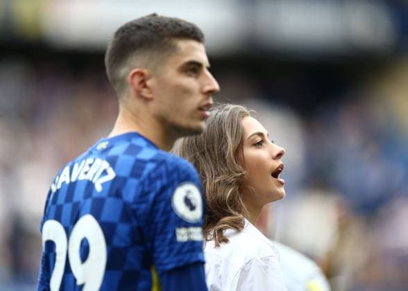 Mandatory Credit: Photo by Michael Zemanek Shutterstock (12948679ar) Sofia Weber , girlfriend of Kai Havertz Chelsea v Watford, Premier League, Football, Stamford Bridge, London, UK - 22 May 2022 EDITORIAL USE ONLY No use with unauthorised audio, video, data, fixture lists, club league logos or live services. Online in-match use limited to 120 images, no video emulation. No use in betting, games or single club league player publications. Chelsea v Watford, Premier League, Football, Stamford Bridge, London, UK - 22 May 2022 EDITORIAL USE ONLY No use with unauthorised audio, video, data, fixture lists, club league logos or live services. Online in-match use limited to 120 images, no video emulation. No use in betting, games or single club league player publications.  Copyright: xMichaelxZemanek Shutterstockx 12948679ar