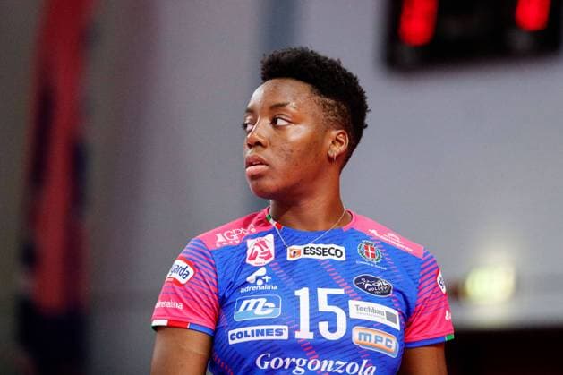 Julia Ituma (Igor Volley Novara) during TrasportiPesanti Casalmaggiore vs Igor Gorgonzola Novara, Volleyball Italian Serie A1 Women match in Casalmaggiore (CR), Italy, November 16 2022  Copyright: xNicholasxRussox xipa-agency.netx xLivexMediax 0 IPA_IPA34544509