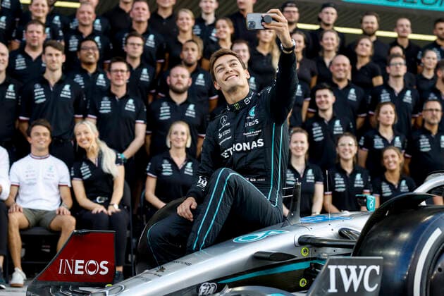 63 George Russell (GBR, Mercedes-AMG Petronas F1 Team), F1 Grand Prix of Abu Dhabi at Yas Marina Circuit on November 17, 2022 in Abu Dhabi, United Arab Emirates. (Photo by HOCH ZWEI) Abu Dhabi United Arab Emirates