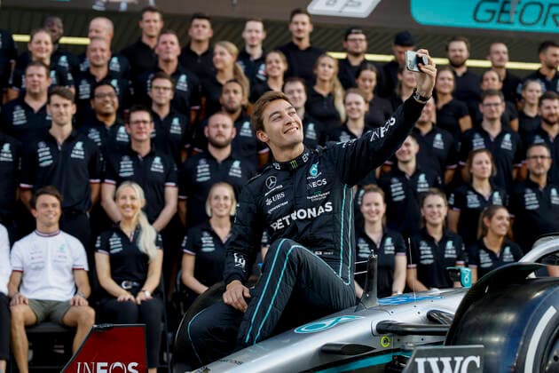 63 George Russell (GBR, Mercedes-AMG Petronas F1 Team), F1 Grand Prix of Abu Dhabi at Yas Marina Circuit on November 17, 2022 in Abu Dhabi, United Arab Emirates. (Photo by HOCH ZWEI) Abu Dhabi United Arab Emirates