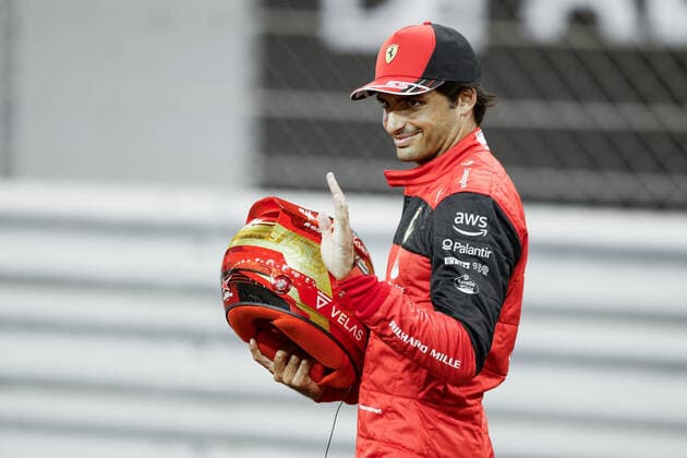 55 Carlos Sainz (ESP, Scuderia Ferrari), F1 Grand Prix of Abu Dhabi at Yas Marina Circuit on November 17, 2022 in Abu Dhabi, United Arab Emirates. (Photo by HOCH ZWEI) Abu Dhabi United Arab Emirates