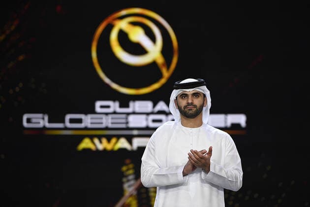 Foto Fabio Ferrari LaPresse - 17 Novembre 2022 - Dubai, Emirati Arabi Uniti - - Calcio -17ma edizione di Dubai International Sports Conference - Globe Soccer Awards 2022. Nella foto: Lo sceicco Mansoor Bin Mohammed al Maktoum November 17, 2022 Dubai, United Arab Emirates - sport - Soccer - 17th edition of the Dubai International Sports Conference - Globe Soccer Awards 2022. In the pic: the Sheikh Mansoor Bin Mohammed al Maktoum  Copyright: xFabioxFerrari LaPressex