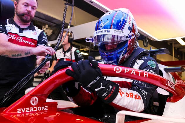 77 Valtteri Bottas (FIN, Alfa Romeo F1 Team ORLEN), F1 Grand Prix of Abu Dhabi at Yas Marina Circuit on November 18, 2022 in Abu Dhabi, United Arab Emirates. (Photo by HOCH ZWEI) Abu Dhabi United Arab Emirates