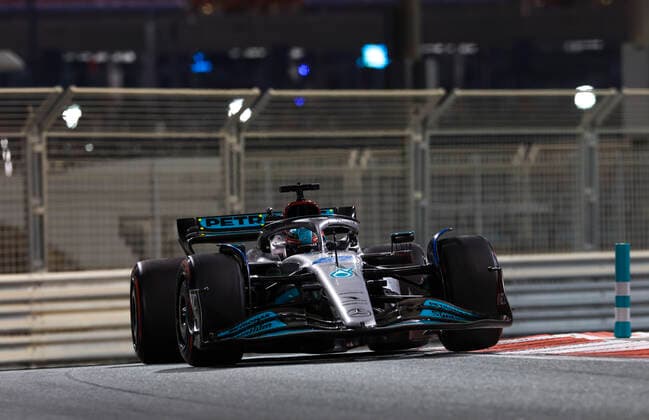 63 George Russell (GBR, Mercedes-AMG Petronas F1 Team), F1 Grand Prix of Abu Dhabi at Yas Marina Circuit on November 18, 2022 in Abu Dhabi, United Arab Emirates. (Photo by HOCH ZWEI) Abu Dhabi United Arab Emirates