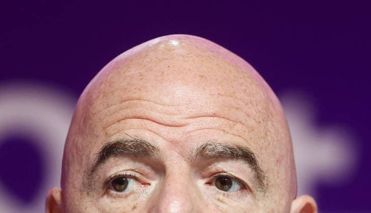 Bilder des Jahres, Sport 11 November Sport Themen der Woche KW46 Mandatory Credit: Photo by Kieran McManus Shutterstock (13622631t) FIFA President Gianni Infantino Previews and Training, FIFA World Cup, WM, Weltmeisterschaft, Fussball 2022, Football, Qatar - 19 Nov 2022 Editorial Use Only Previews and Training, FIFA World Cup 2022, Football, Qatar - 19 Nov 2022 Editorial Use Only  Copyright: xKieranxMcManus Shutterstockx 13622631t