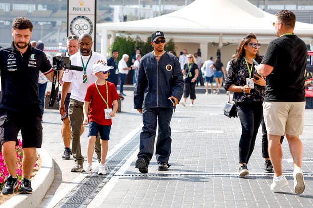 44 Lewis Hamilton (GBR, Mercedes-AMG Petronas F1 Team), F1 Grand Prix of Abu Dhabi at Yas Marina Circuit on November 19, 2022 in Abu Dhabi, United Arab Emirates. (Photo by HOCH ZWEI) Abu Dhabi United Arab Emirates