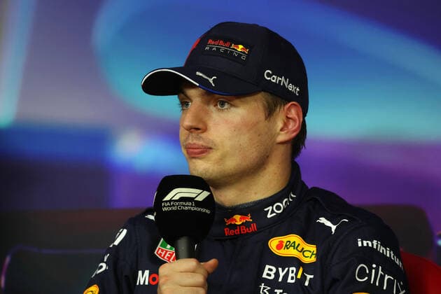 VERSTAPPEN Max (ned), Red Bull Racing RB18, portrait, press conference, PK, Pressekonferenz during the Formula 1 Etihad Airways Abu Dhabi Grand Prix 2022, 22nd round of the 2022 FIA Formula One World Championship, WM, Weltmeisterschaft from November 18 to 20, 2022 on the Yas Marina Circuit, in Yas Island, Abu Dhabi - F1 - ABU DHABI GRAND PRIX 2022 DPPI Panoramic GP2222_152119177A8471