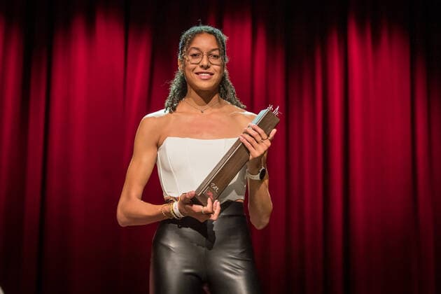 Swiss Athletics Night 2022 (19.11.2022) Schweizer Leichtathletik Youngster des Jahres 2022, Audrey Werro Swiss Athletics Night 2022 in Bern, Switzerland, on Saturday, November 19, 2022 Copyright: xBEAUTIFULxSPORTS OlafxRellischx