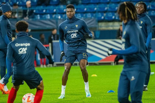 Benoit Badiashile (France) FOOTBALL : France U21, U 21 vs Norvege U21 - Amical international - 19 11 2022 BaptisteAutissier Panoramic 