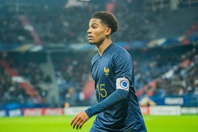 Amine Adli (France) FOOTBALL : France U21, U 21 vs Norvege U21 - Amical international - 19 11 2022 BaptisteAutissier Panoramic 