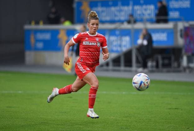 Linda Dallmann (FC Bayern) 19.11.2022, Fussball, DFB Pokal Frauen 2022 23, Achtelfinale, MSV Duisburg - FC Bayern München 0:7 Duisburg Schauinsland Reisen Arena Nordrhein Westfalen Deutschland