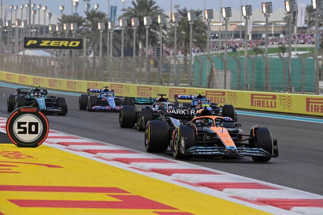 4 Lando Norris (GBR, McLaren F1 Team), F1 Grand Prix of Abu Dhabi at Yas Marina Circuit on November 20, 2022 in Abu Dhabi, United Arab Emirates. (Photo by HOCH ZWEI) Abu Dhabi United Arab Emirates