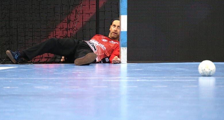 Sport Themen der Woche KW46 20.11.2022, Deutschland, Stuttgart, Handball Bundesliga Männer TVB 1898 Stuttgart vs. SC DHfK Leipzig, Silvio Heinevetter (TVB) *** 20 11 2022, Germany, Stuttgart, Handball Bundesliga Men TVB 1898 Stuttgart vs SC DHfK Leipzig, Silvio Heinevetter TVB