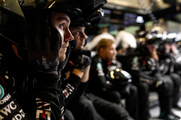 Mercedes-AMG Petronas F1 Team, F1 Grand Prix of Abu Dhabi at Yas Marina Circuit on November 20, 2022 in Abu Dhabi, United Arab Emirates. (Photo by HOCH ZWEI) Abu Dhabi United Arab Emirates