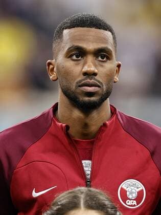 AL KHOR - Abdulaziz Hatem of Qatar during the FIFA World Cup, WM, Weltmeisterschaft, Fussball Qatar 2022 group A match between Qatar and Ecuador at Al Bayt Stadium on November 20, 2022 in Al Khor, Qatar. AP Dutch Height MAURICE OF STONE FIFA World Cup Qatar 2022 2022 xVIxANPxSportx xMauricexvanxSteenxWKxIVx *** AL KHOR Abdulaziz Hatem of Qatar during the FIFA World Cup Qatar 2022 group A match between Qatar and Ecuador at Al Bayt Stadium on November 20, 2022 in Al Khor, Qatar AP Dutch Height MAURICE OF STONE FIFA World Cup Qatar 2022 2022 xVIxANPxSportx xMauricexvanxSteenxWKxIVx 458128179 originalFilename: 458128179.jpg