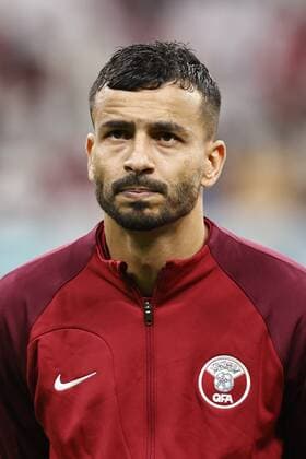 AL KHOR - Boualem Khoukhi of Qatar during the FIFA World Cup, WM, Weltmeisterschaft, Fussball Qatar 2022 group A match between Qatar and Ecuador at Al Bayt Stadium on November 20, 2022 in Al Khor, Qatar. AP Dutch Height MAURICE OF STONE FIFA World Cup Qatar 2022 2022 xVIxANPxSportx xMauricexvanxSteenxWKxIVx *** AL KHOR Boualem Khoukhi of Qatar during the FIFA World Cup Qatar 2022 group A match between Qatar and Ecuador at Al Bayt Stadium on November 20, 2022 in Al Khor, Qatar AP Dutch Height MAURICE OF STONE FIFA World Cup Qatar 2022 2022 xVIxANPxSportx xMauricexvanxSteenxWKxIVx 458128194 originalFilename: 458128194.jpg