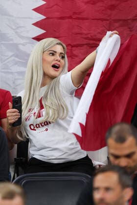 Qatar fans (QAT), NOVEMBER 20, 2022 - Football Soccer : FIFA World Cup, WM, Weltmeisterschaft, Fussball Qatar 2022 Group A match between Qatar 0-2 Ecuador at Al Bayt Stadium in Al Khor, Qatar.  (204333250)