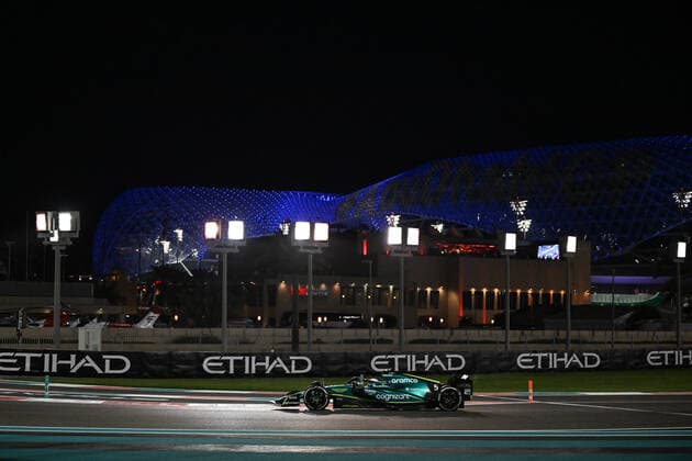 November 20, 2022, Yas Island-Abu Dhabi, Mezzolombardo, United Arab Emirates: German driver SEBASTIAN VETTEL ( Aston Martin F1 Team) drives during the 2022 FIA Formula 1 Abu Dhabi Grand Prix at Yas Marina Circuit in Yas Island, Abu Dhabi. Verstappen wins. Yas Island-Abu Dhabi United Arab Emirates - ZUMAf150 20221120_zsp_f150_033 Copyright: xDaisyxFacinellix