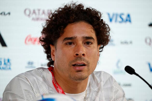 Mexico s goalkeeper Guillermo Ochoa attends a press conference, PK, Pressekonferenz at the Qatar National Convention Center in Doha, Qatar, 21 November 2022. Mexico will play Poland in their group C match of the FIFA World Cup, WM, Weltmeisterschaft, Fussball 2022 on 22 November. Mexico press conference !ACHTUNG: NUR REDAKTIONELLE NUTZUNG!  Copyright: xJoséxMendezx EVE424 20221121-44e52c03554bbe3e2e83d146997bc1e0c5394446