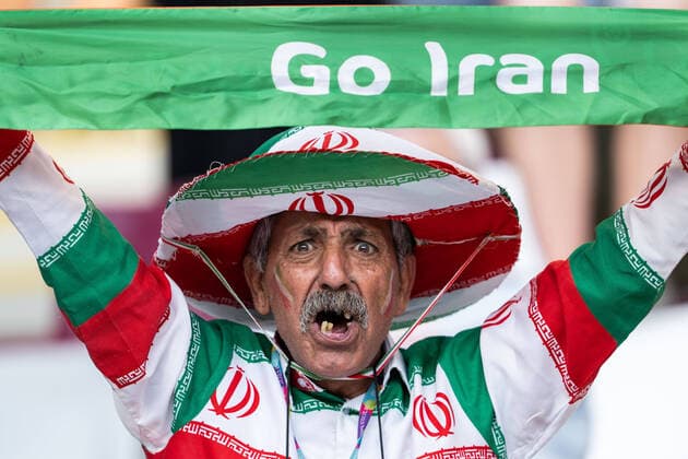 221121 Fan of Iran during the FIFA World Cup, WM, Weltmeisterschaft, Fussball 2022 football match between England and Iran on November 21, 2022 in Doha. Photo: Joel Marklund BILDBYRAN kod JM JM0380 bbeng fotboll football soccer fotball vm fotbolls-vm fotball-vm fotbolls-vm 2022 fifa world cup 2022 england iran publik fan supporter *** 221121 Fan of Iran during the FIFA World Cup 2022 football match between England and Iran on November 21, 2022 in Doha Photo Joel Marklund BILDBYRAN code JM JM0380 bbeng football football soccer fotball world cup football world cup football world cup 2022 fifa world cup 2022 england iran audience damn supporter,  Copyright: JOELxMARKLUND BB221121JM001