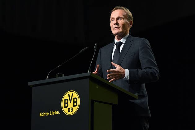 Ordentliche Hauptversammlung der Borussia Dortmund GmbH & Co. KGaA am 21.11.2022 in der Westfalenhalle in Dortmund Hans-Joachim Watzke ( Vorsitzender der Geschäftsführung Dortmund )