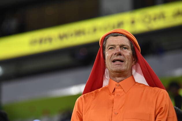 Foto Fabio Ferrari LaPresse 21 Novembre 2022 Doha, Qatar - - Calcio - Qatar 2022 - Coppa del Mondo Fifa - Senegal vs Netherlands - Gruppo A - Fase a Gironi - Al Thumama Stadium. Nella foto: tifosi olandesi November 21, 2022 Doha, Qatar - sport - Soccer - Qatar 2022- FIFA World Cup, WM, Weltmeisterschaft, Fussball - Senegal vs Netherlands - Group A - group stage - Al Thumama Stadium. In the pic: supporters from Netherlands  Copyright: xFabioxFerrari LaPressex