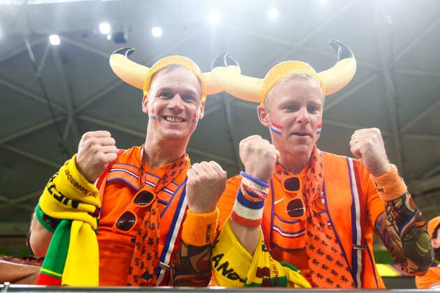 Senegal v Netherlands: Group A - FIFA World Cup, WM, Weltmeisterschaft, Fussball Qatar 2022 Netherlands fans during the World Cup match between Senegal v Netherlands, in Doha, Qatar, on November 21, 2022. Doha Qatar  Copyright: xFotoxOlimpikx originalFilename:jastrzebowski-senegalv221121_npy35.jpg
