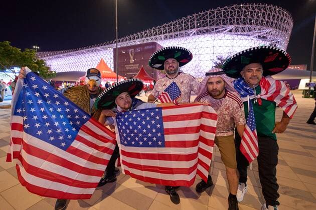 RECORD DATE NOT STATED FIFA World Cup, WM, Weltmeisterschaft, Fussball Qatar 2022 United States vs Wales Fans o Aficion during the game United States (USA) vs Wales, Corresponding to Group B of the FIFA World Cup Qatar 2022, at Ahmad bin Ali Stadium, Al Rayyan, November 21, 2022. <br><br> Fans o Aficion durante el partido Estados Unidos (EUA) vs Gales, correspondiente al Grupo B de la Copa Mundial de la FIFA Qatar 2022, en el Estadio Ahmad bin Ali, Al Rayyan, 21 de noviembre de 2022. AL RAYYAN DOHA QATAR  Copyright: xCristianxdexMarchenax 20221121105844_FWC_Q22_GB_USA_WAL_FANS463