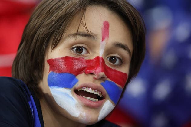 USA vs Wales AL-RAYYAN, AR - 21.11.2022: USA VS WALES - Fan during the match between the United States and Wales, valid for the group stage of the World Cup, held at the Ahmed bin Ali Stadium in Al-Rayyan, Qatar. (Photo: Rodolfo Buhrer La Imagem Fotoarena) x2297088x  RodolfoxBuhrer