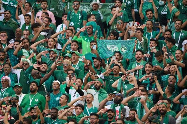 RECORD DATE NOT STATED FIFA World Cup, WM, Weltmeisterschaft, Fussball Qatar 2022 Argentina vs Saudi Arabia Fans o Aficion during the game Argentina vs Saudi Arabia, Corresponding to Group C of the FIFA World Cup Qatar 2022, at Lusail Stadium, Lusail, November 22, 2022. <br><br> Fans o Aficion durante el partido Argentina vs Arabia Saudita, correspondiente al Grupo C de la Copa Mundial de la FIFA Qatar 2022, en el Estadio Lusail, Lusail, 22 de noviembre de 2022. LUSAIL DOHA QATAR  Copyright: xJorgexMartinezx 20221122_5791