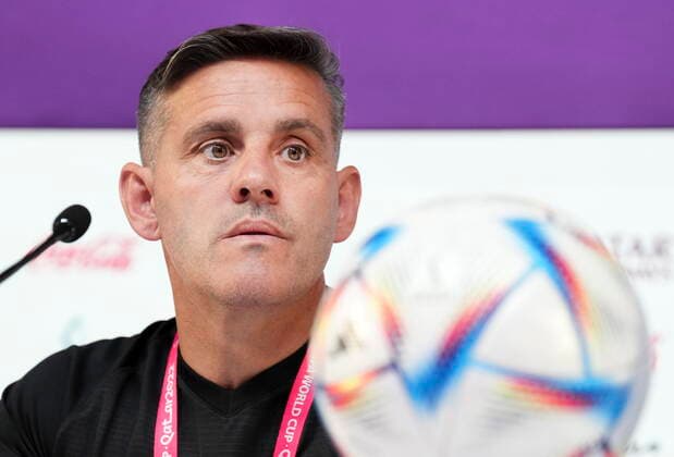 November 22, 2022, DOHA, QATAR: Canada head coach John Herdman at an opening press conference, PK, Pressekonferenz ahead of their first match against Belgium at the World Cup in Doha, Qatar during on Tuesday, November 22, 2022. Canada News - November 22, 2022  - ZUMAc35_ 20221122_zaf_c35_003 Copyright: xNathanxDenettex