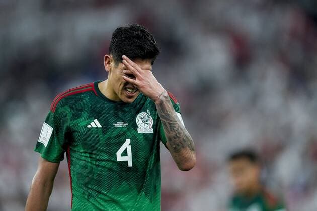 DOHA, 22-11-2022 Stadium 974, World Cup 2022 in Qatar game between Mexico vs Poland, Mexico player Edson Alvarez Mexico - Poland  x19311085x Copyright: