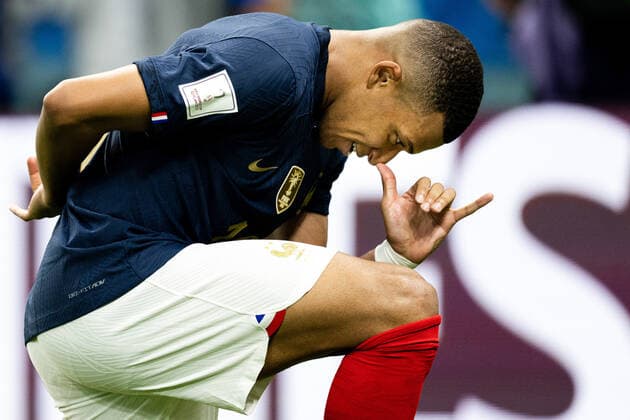 Sport Bilder des Tages 221122 Kylian Mbappe of France celebrates the 3-1 goal during the FIFA World Cup, WM, Weltmeisterschaft, Fussball 2022 football match between France and Australia on November 22, 2022 in Doha. Photo: Joel Marklund BILDBYRAN kod JM JM0383 bbeng fotboll football soccer fotball vm fotbolls-vm fotball-vm fotbolls-vm 2022 fifa world cup 2022 frankrike france australien australia jubel *** 221122 Kylian Mbappe of France celebrates the 3 1 goal during the FIFA World Cup 2022 football match between France and Australia on November 22, 2022 in Doha Photo Joel Marklund BILDBYRAN code JM JM0383 bbeng football football soccer fotball world cup football world cup football world cup 2022 fifa world cup 2022 france france australia australia jubilation,  Copyright: JOELxMARKLUND BB221122JM145