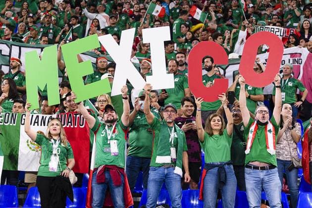 RECORD DATE NOT STATED FIFA World Cup, WM, Weltmeisterschaft, Fussball Qatar 2022 Mexico vs Poland Fans o Aficion during the game Mexican national team, Nationalteam (Mexico) vs Poland, Corresponding to Group C of the FIFA World Cup Qatar 2022, at 974 Stadium, Ras Abu Aboud, November 22, 2022. <br><br> Fans o Aficion durante el partido Seleccion Nacional Mexicana (Mexico) vs Polonia, correspondiente al Grupo C de la Copa Mundial de la FIFA Qatar 2022, en el Estadio 974, Ras Abu Aboud, 22 de noviembre de 2022. RAS ABU ABOUD DOHA QATAR  Copyright: xMarcioxMachadox 20221122_6505