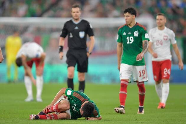 RECORD DATE NOT STATED FIFA World Cup, WM, Weltmeisterschaft, Fussball Qatar 2022 Mexico vs Poland Hirving Lozano of Mexico during the game Mexican national team, Nationalteam (Mexico) vs Poland, Corresponding to Group C of the FIFA World Cup Qatar 2022, at 974 Stadium, Ras Abu Aboud, November 22, 2022. <br><br> Hirving Lozano de Mexico durante el partido Seleccion Nacional Mexicana (Mexico) vs Polonia, correspondiente al Grupo C de la Copa Mundial de la FIFA Qatar 2022, en el Estadio 974, Ras Abu Aboud, 22 de noviembre de 2022. RAS ABU ABOUD DOHA QATAR Copyright: xAdrianxMaciasx 20221122_6806