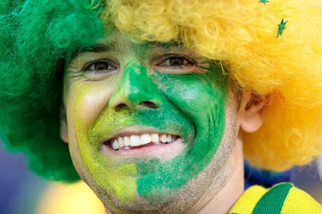 RECORD DATE NOT STATED November 22, 2022. - Al Wakrah, Qatar. - Al Janoub Stadium. FIFA World Cup, WM, Weltmeisterschaft, Fussball 2022. Group D. France v Australia. In picure: Australia fans DmitryxGolubovich