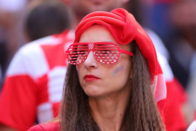 Fans during the FIFA World Cup, WM, Weltmeisterschaft, Fussball Qatar 2022 Group F match between Morocco and Croatia at Al Bayt Stadium, Al Khor, Qatar on 23 November 2022. Copyright: xPeterxDovganx 34600007