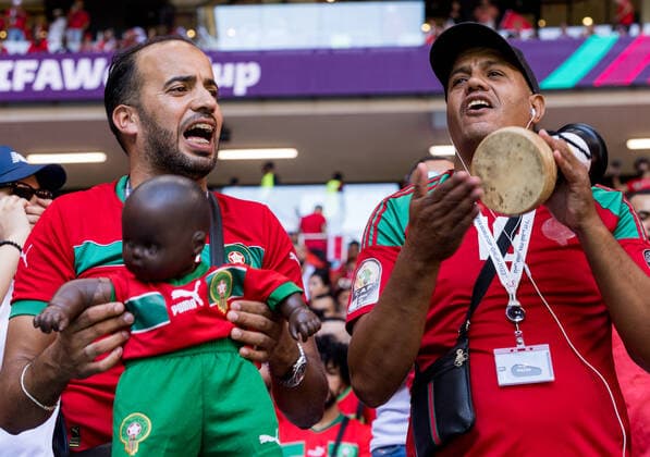 Morocco v Croatia: Group F - FIFA World Cup, WM, Weltmeisterschaft, Fussball Qatar 2022 Morocco fans during the World Cup match between Morocco v Croatia, in Doha, Qatar, on November 23, 2022. Al Khor Qatar  Copyright: xFotoxOlimpikx originalFilename:jastrzebowski-moroccov221121_npg9A.jpg