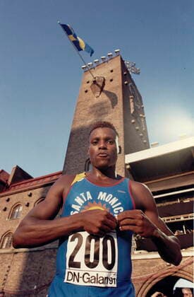Stockholm 1991-07-03 Carl Lewis pa DN-galan pa Stockholms stadion Stockholm Sverige x192x *** Stockholm 1991 07 03 Carl Lewis at the DN gala at Stockholm stadium Stockholm Sweden x192x  Copyright: xStigxNorling DN TTx DN-GALAN 1991 LEWIS