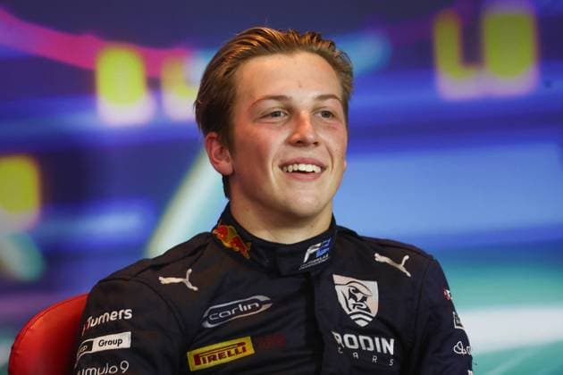 Formula 2 Round In Abu Dhabi Liam Lawson during the press conference, PK, Pressekonferenz after the Formula 2 Round at Yas Marina Circuit in Abu Dhabi, United Arab Emirates on November 20, 2022. Abu Dhabi United Arab Emirates  Copyright: xJakubxPorzyckix originalFilename:porzycki-formula2221120_npTvz.jpg