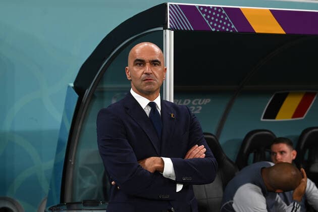 Fussball, Herren, Saison 2022 23, WM in Katar, Gruppe F (1. Spieltag), Belgien - Kanada im Ahmed bin Ali Stadium in Ar-Rayyan, Trainer Roberto Martinez (Belgien), 23.11. 2022, Copyright: xMatthiasxKochx
