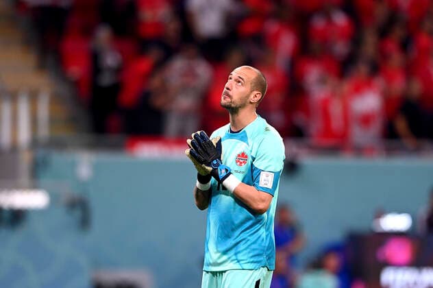 FUSSBALL WM 2022 VORRUNDE GRUPPE F Belgien - Canada 23.11.2022 BORJAN Milan (Canada)