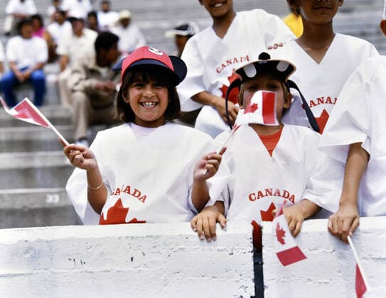 06.06.86 Ungarn - Kanada Mexiko, Irapuato, 06.06.1986, Fussball, FIFA WM 1986 in Mexiko, Ungarn - Kanada (2:0): Kanadische Fans. *** 06 06 86 Hungary Canada Mexico, Irapuato, 06 06 1986, football, FIFA World Cup 1986 in Mexico, Hungary Canada 2 0 Canadian fans