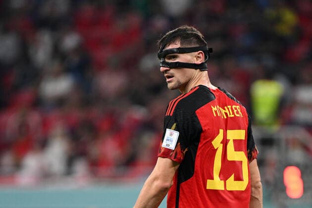Fussball, Herren, Saison 2022 23, WM in Katar, Gruppe F (1. Spieltag), Belgien - Kanada im Ahmed bin Ali Stadium in Ar-Rayyan, Thomas Meunier (Belgien), 23.11. 2022, Copyright: xMatthiasxKochx